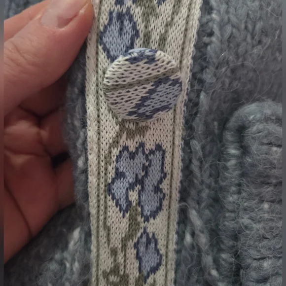 Mango Matilda Chunky Knit Cardigan Sz L - Picture 5 of 7